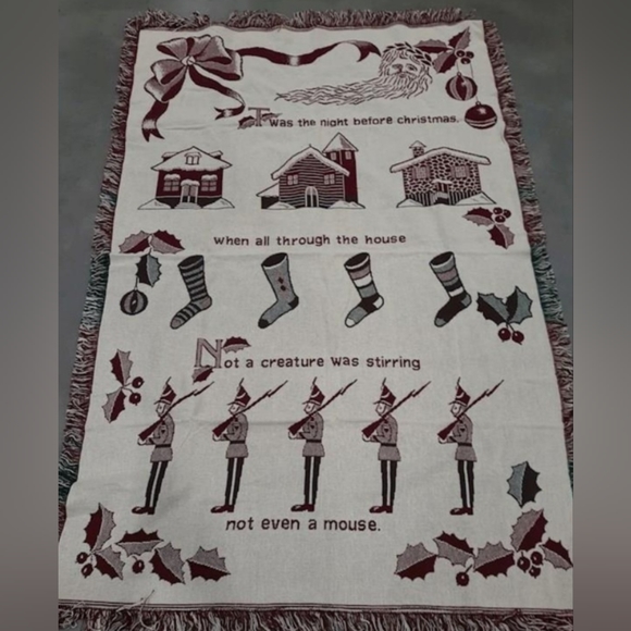 Twas the Night Before Christmas Throw Blanket - Picture 1 of 1